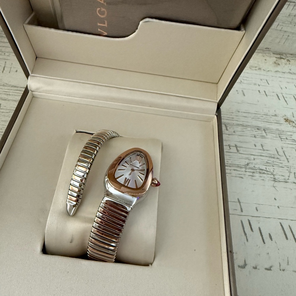Bulgari Silver and Gold Bracelet